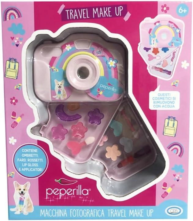 PEPERILLA - MACCHINA FOTOGRAFICA TRAVEL MAKE UP
MISURA 12 X 9 CM SU DUE LIVELLI