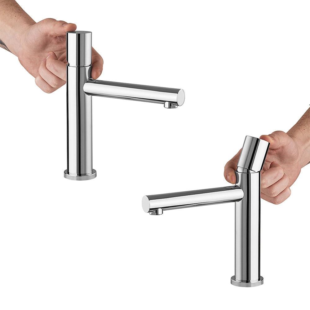 Set miscelatori cromo lavabo bidet e doccia con deviatore a 2 vie Gemini