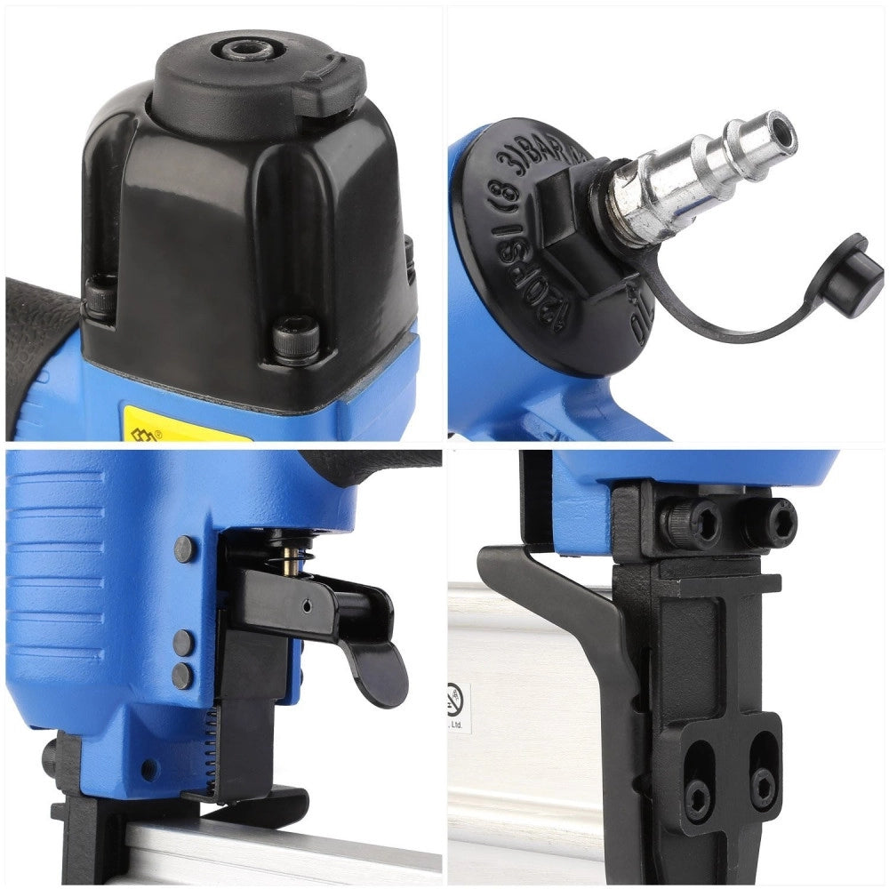 Trade Shop - Chiodatrice Spillatrice Aria 2 Funzioni Sparachiodi Pistola Per Chiodi 10 50 Mm -