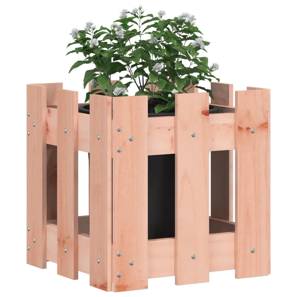 Fioriera Giardino Design Recinzione 30x30x30cm Massello Douglas 832445