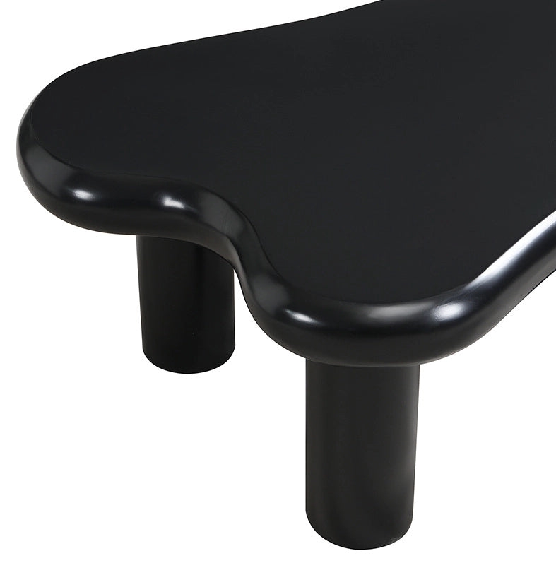 Tavolino da caffè 98x65.5x40 cm con LED a 16 colori e cassetto in MDF nero