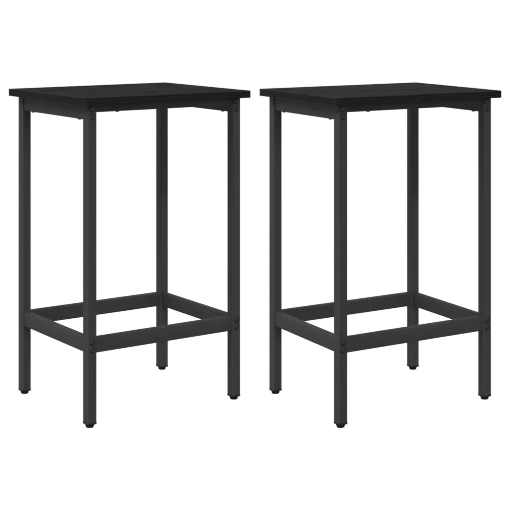 Sgabello da bar 2 pcs Rovere Nero 40 x 32 x 64 cm 8006128