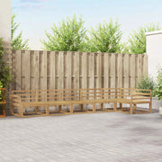 Set di divani da esterno 6 pcs Bianco 408 x 170,5 x 73 cm 3386513