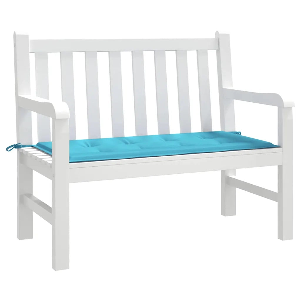 vidaXL Cuscino per Panchina da Giardino Turchese 100 x 50 x 4 cm