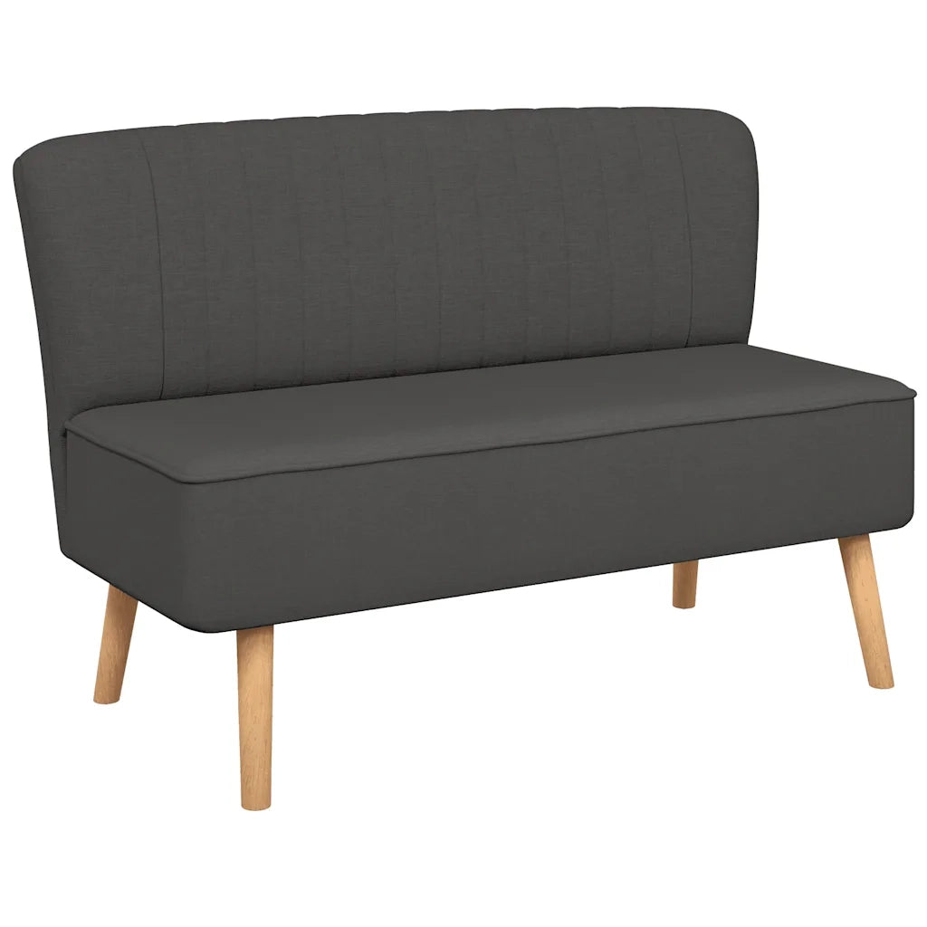 Divano-Sofa-Divanetto in Tessuto 117x55,5x77 cm Grigio Scuro