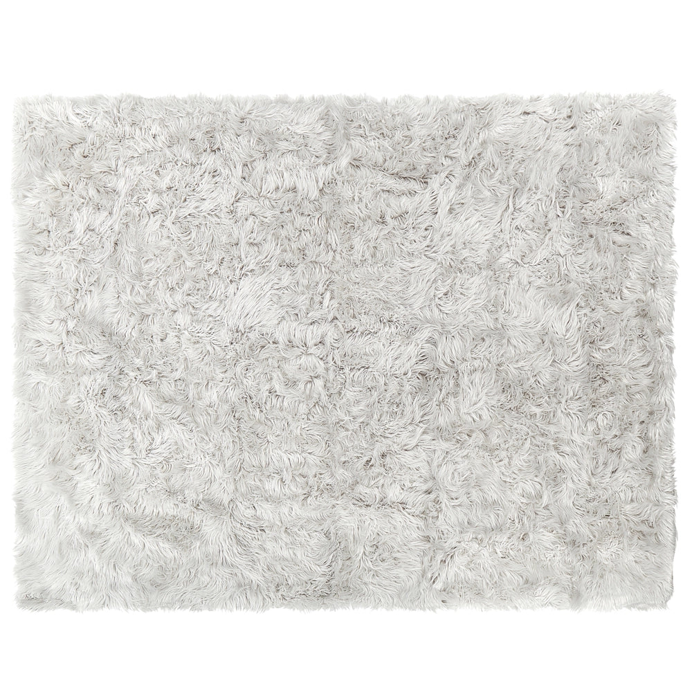 Coperta in morbida pelliccia sintetica grigia 150 x 200 cm camera da letto salotto soggiorno