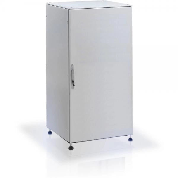 Armadio rack 19'' a pavimento 25U grigio IP55 porta cieca prof. 600 mm