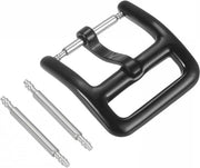 Fascetta orologio in acciaio inossidabile per sostituzione in nero PVD per larghezza 14 mm - comprensiva di barra di molla inclusa