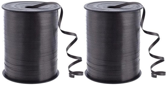 Decorazione per Tavolo in Kunststof Durissimo - 500 Metri - Nero - Lint per Decorazione e Regali