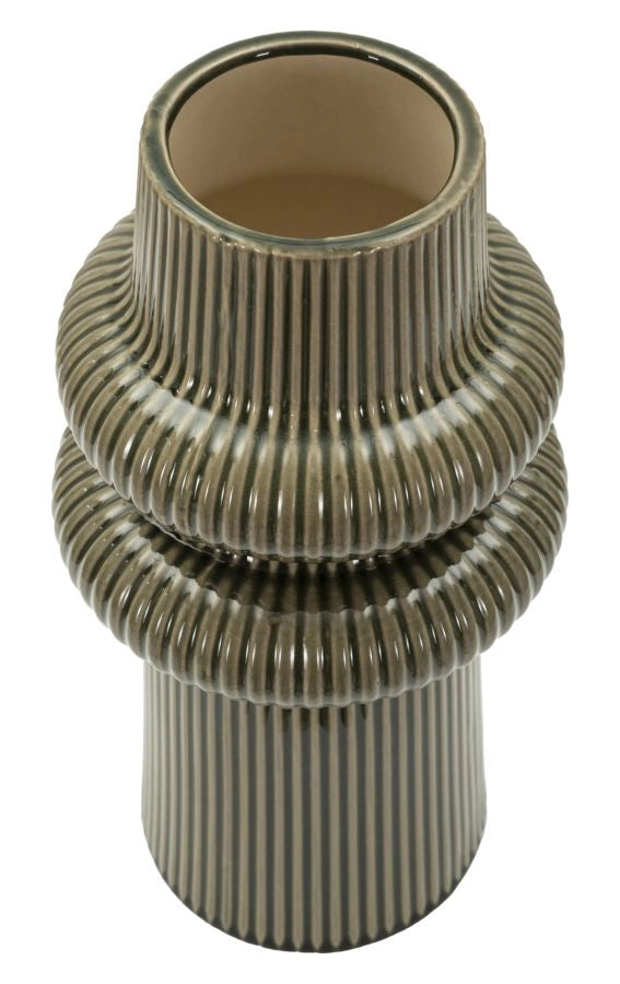 Vaso Harmony Ø18x36 cm in Ceramica Verde