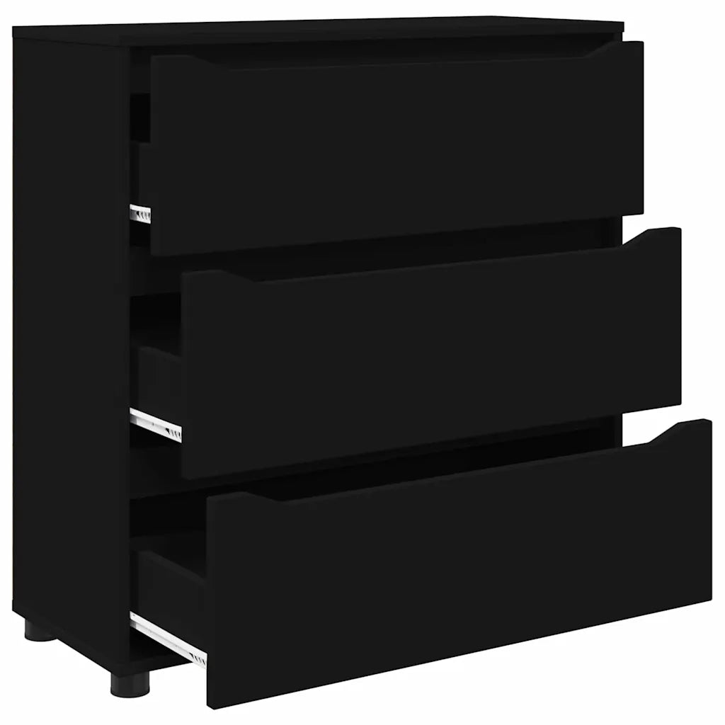 Armadio Nero 80 x 31 x 81 cm Legno multistrato