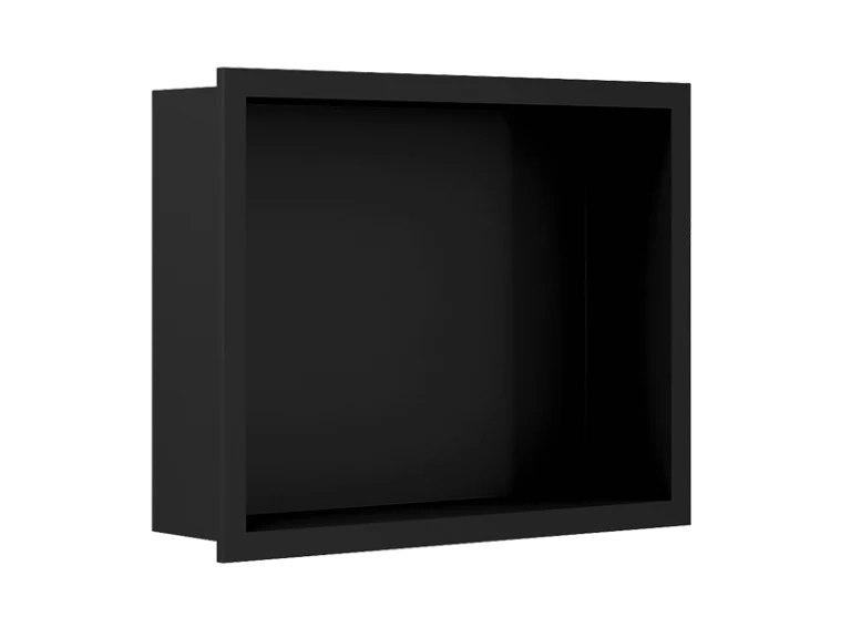 Nicchia bagno Solid Surface 30x40 cm - nero opaco