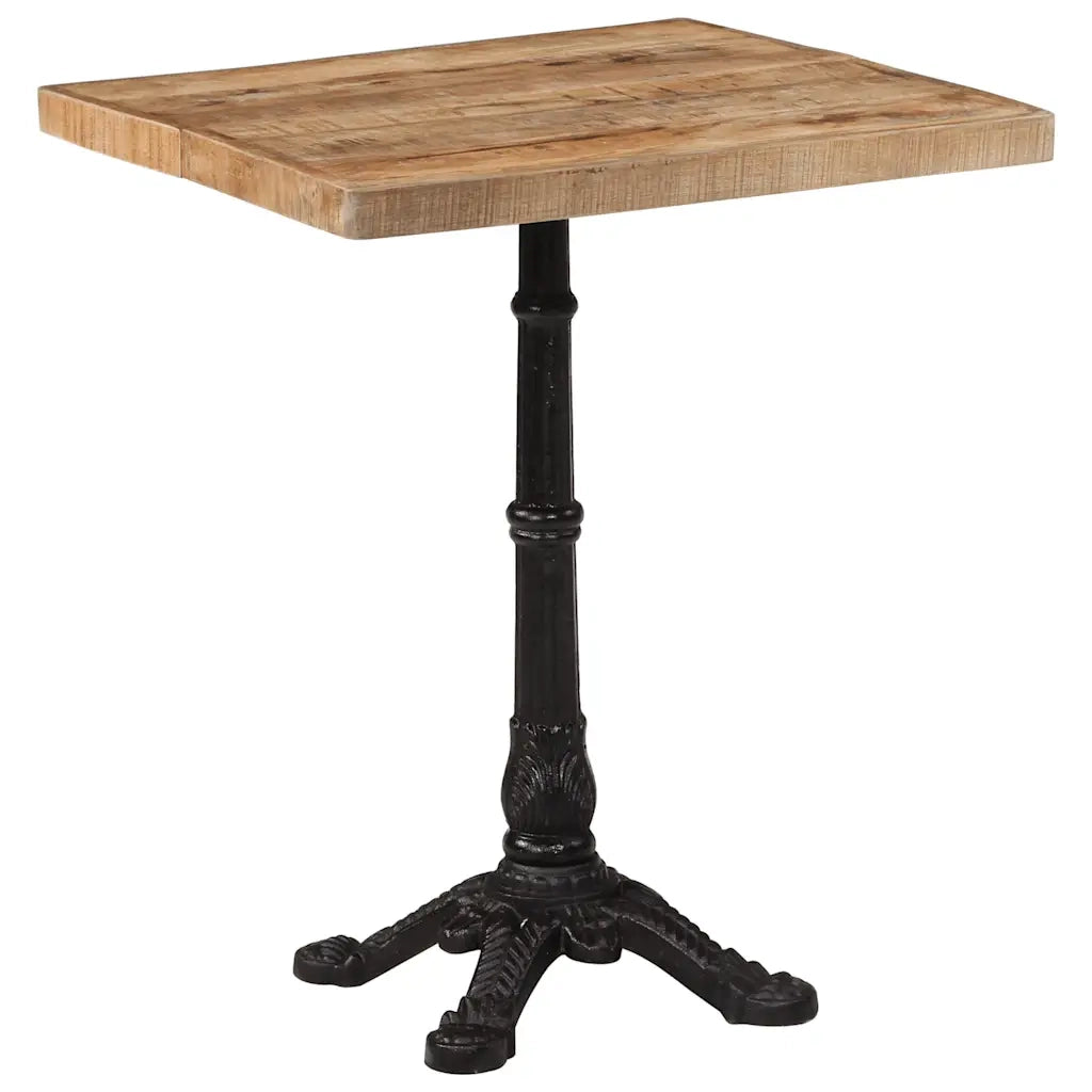 Tavolino da Bistrot 60x60x77 cm in Legno di Mango Grezzo 321084
