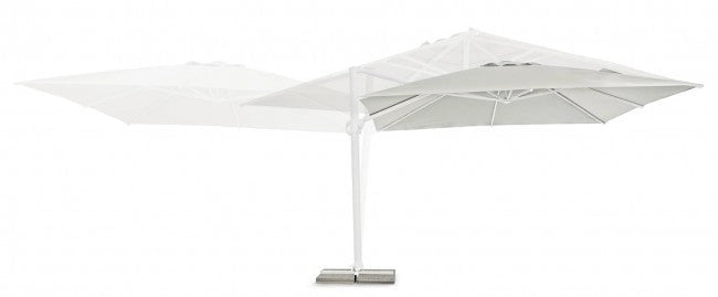 Ombrellone da Giardino Decentrato 4x4x2,93h m Eden Bianco