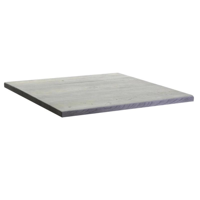 Top tavolo resina per esterno grigio quadro cm 80x80x3