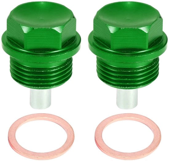 Set di 2 Aftapplug Magnetico in Lega di Alluminio - Installazione Facile - Prevenzione Rifiuti Metallici - Sostituzione Diretta - Fuga di Liquido