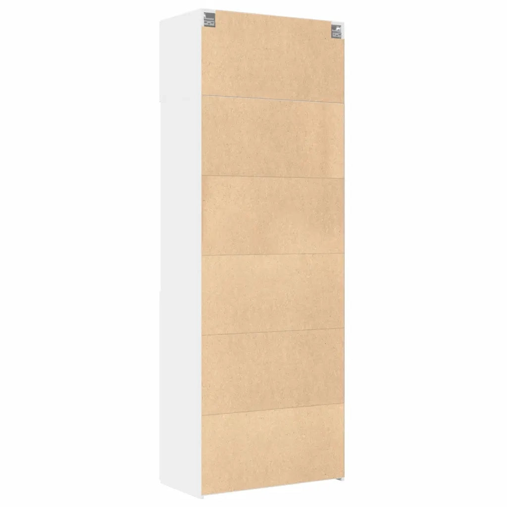 Mobile Portaoggetti Bianco 80x42,5x225 cm in Truciolato 3281343