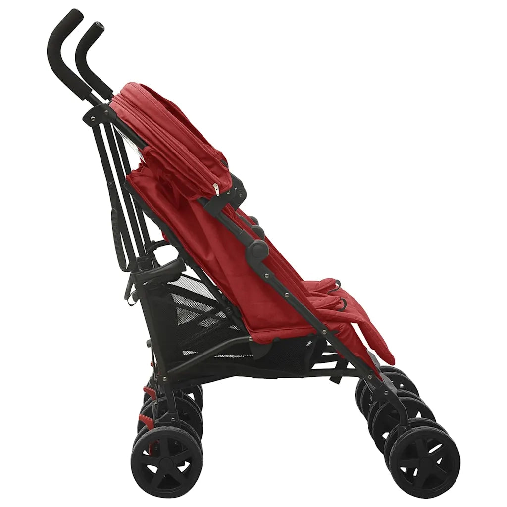 Passeggino Gemellare in Acciaio Rosso CFW6678923