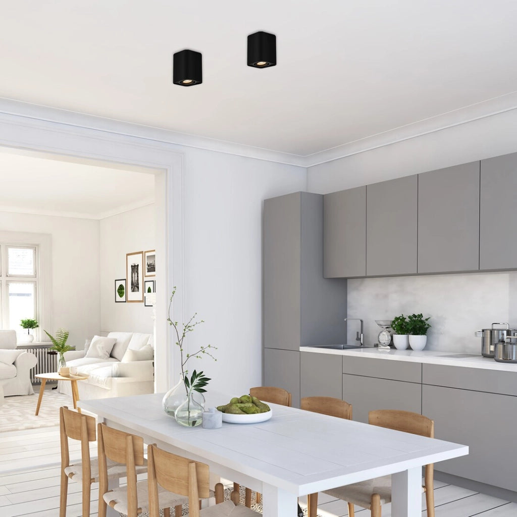 Spot soffitto a superficie nero opaco GU10 1 luce Rabalux