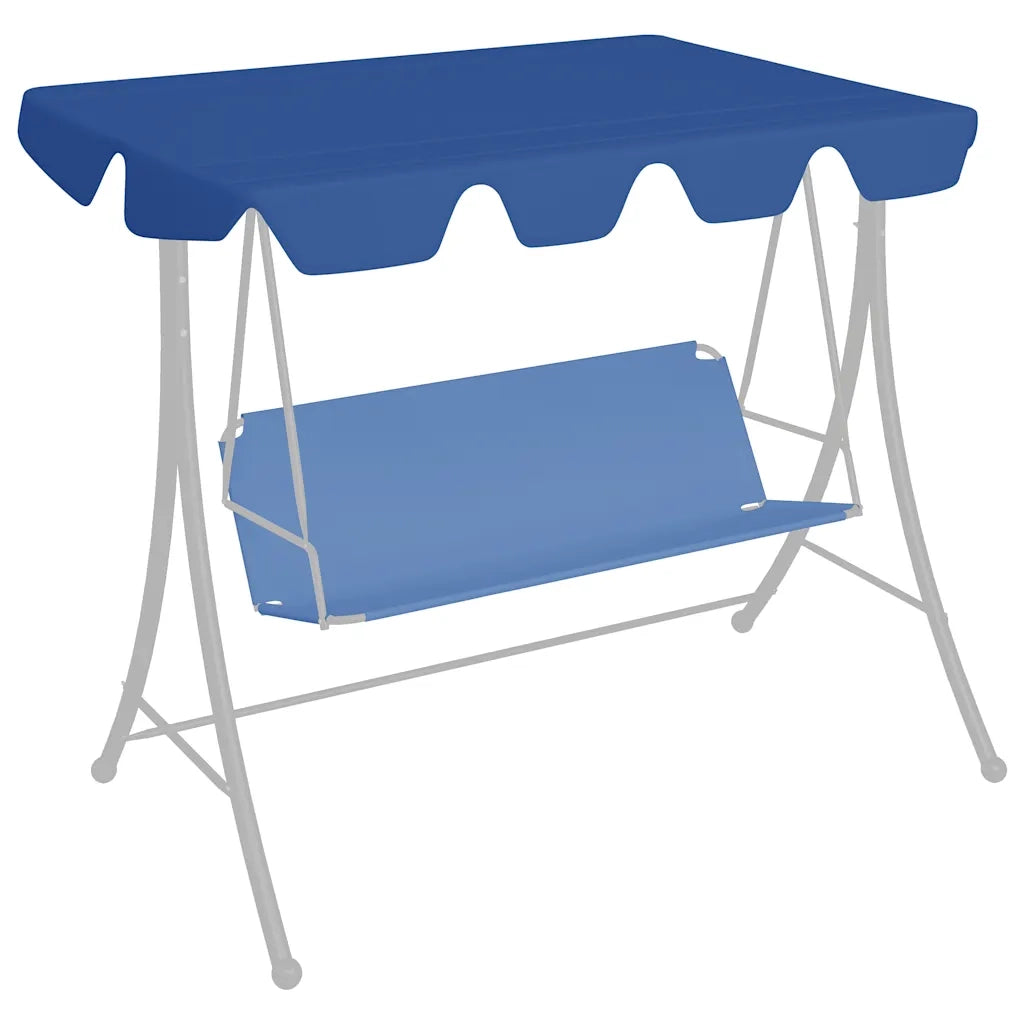 Baldacchino per Dondolo Giardino Blu 150/130x105/70 cm CFW2737602