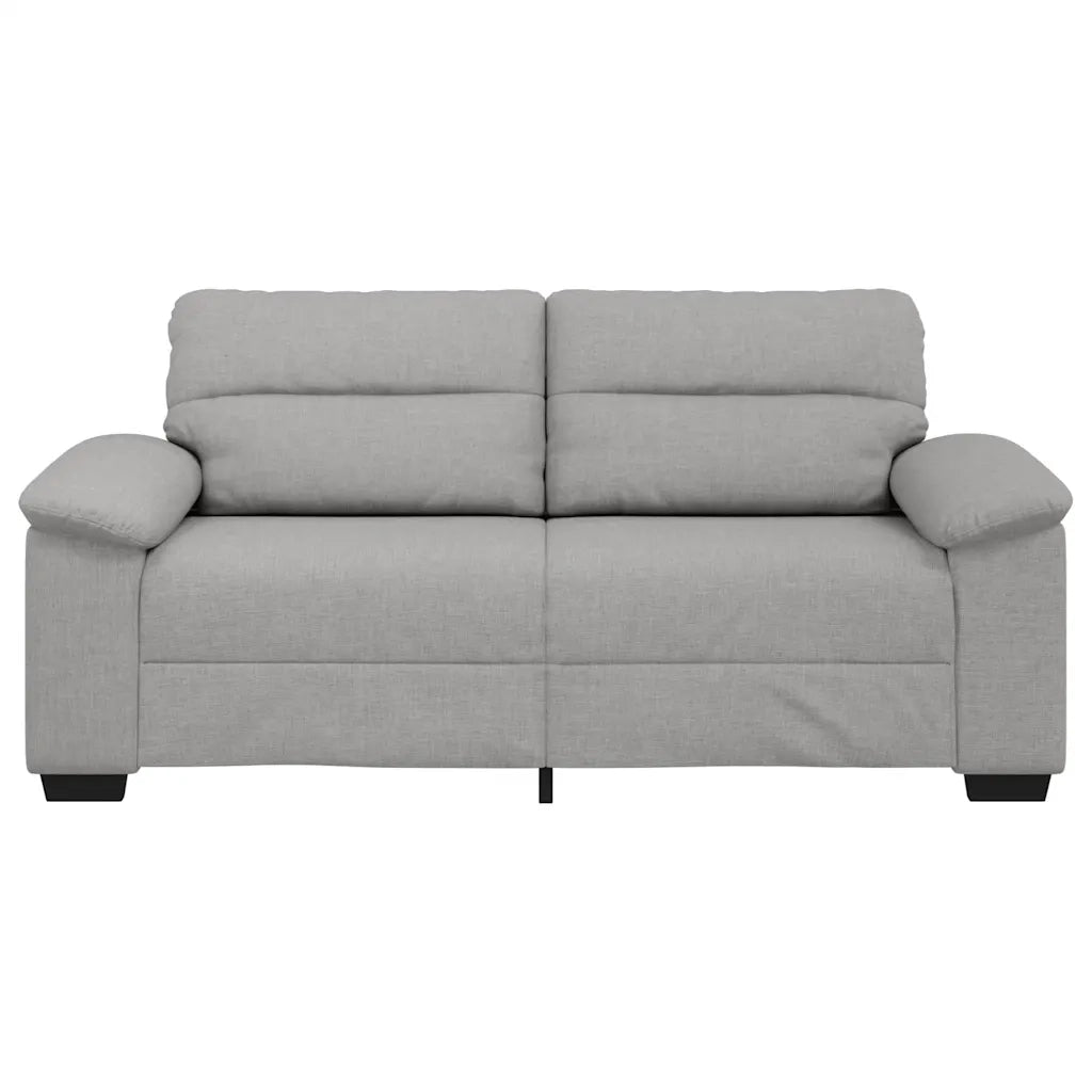 Divano a 2 Posti Grigio Nuvola 140 cm in Tessuto