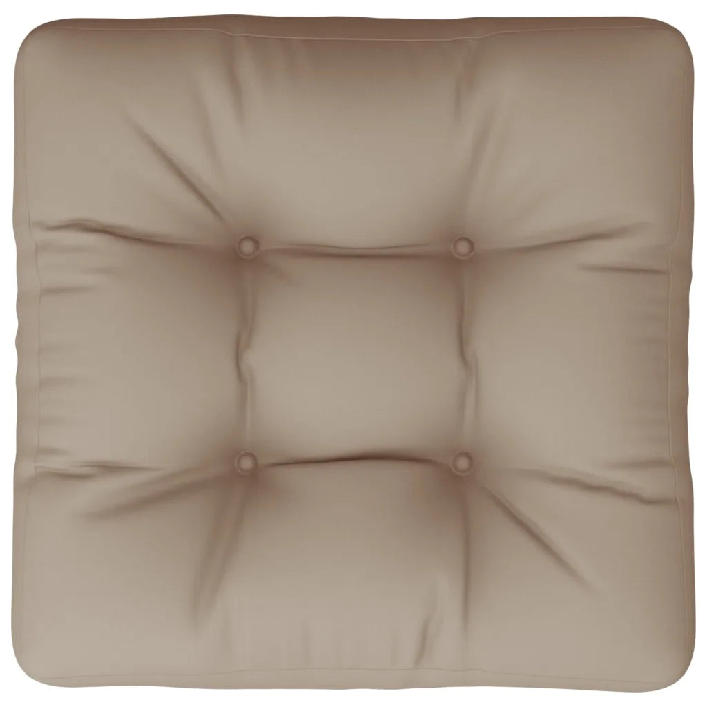 vidaXL Cuscino per Pallet Tortora 50x50x12 cm in Tessuto