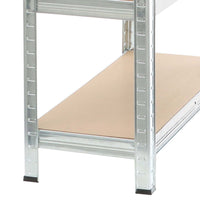 Set 2x Scaffali a incastro per carichi pesanti Blu 100x60x200cm 5 ripiani 200kg/piano