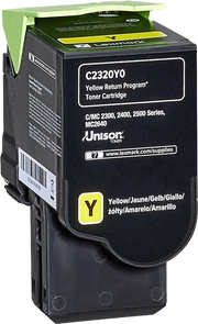 ORIGINAL Lexmark toner giallo C2320Y0 C/MC2325/2425/2535 ~1000 Seiten
