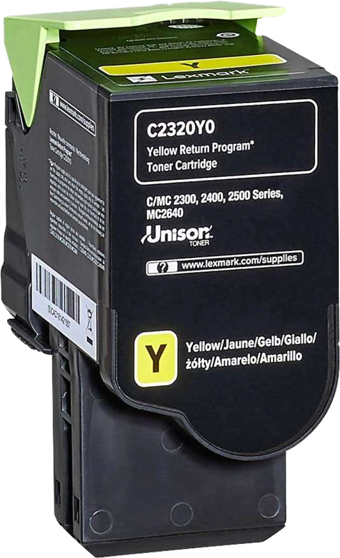 ORIGINAL Lexmark toner giallo C2320Y0 C/MC2325/2425/2535 ~1000 Seiten