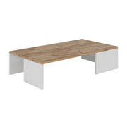 Vicco Tavolino Rovere bianco/dorato 90 x 21.4 cm