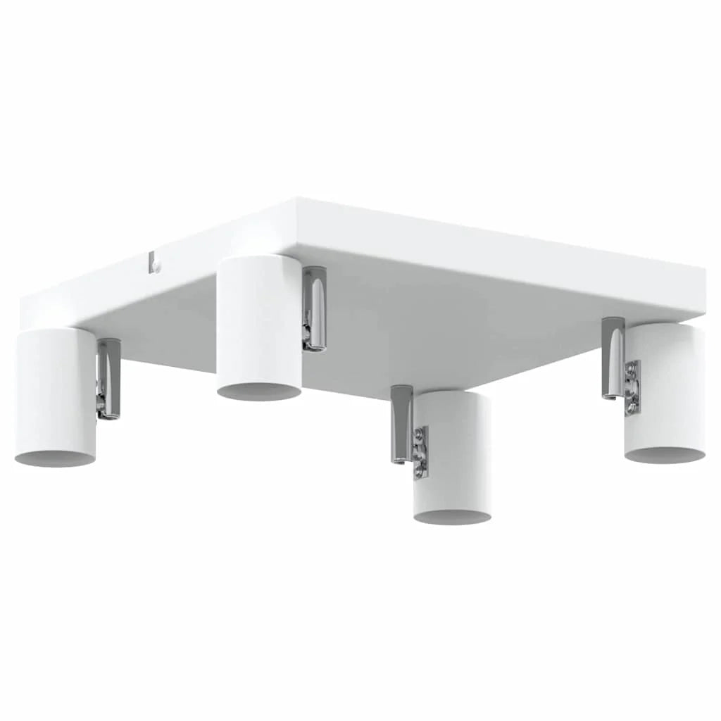 Faretto da soffitto moderno orientabile 26,5 x 26 x 11,5 cm metallo bianco 02_0058295