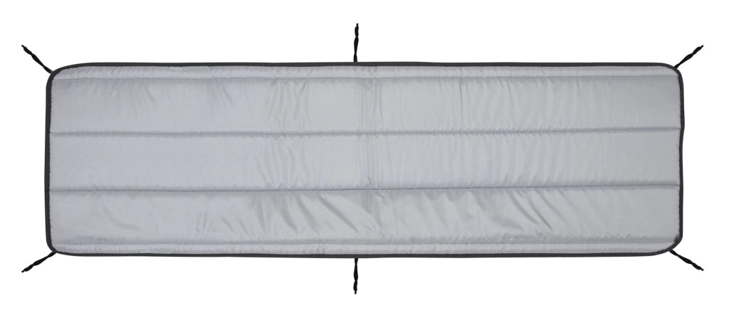 Cuscino per sdraio trapuntato in schiuma AIO FACTORY 165x50 cm, impermeabile, grigio scuro