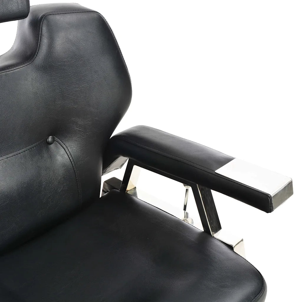 Poltrona da Barbiere-Poltroncina Nera 72x68x98 cm in Similpelle