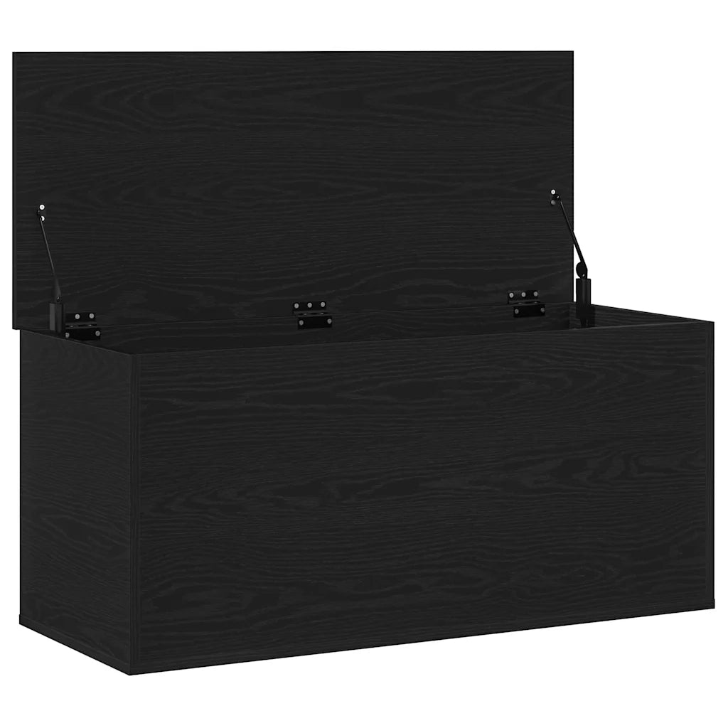 Scatola di Stoccaggio Rovere nero 100 x 42 x 46 cm 862293