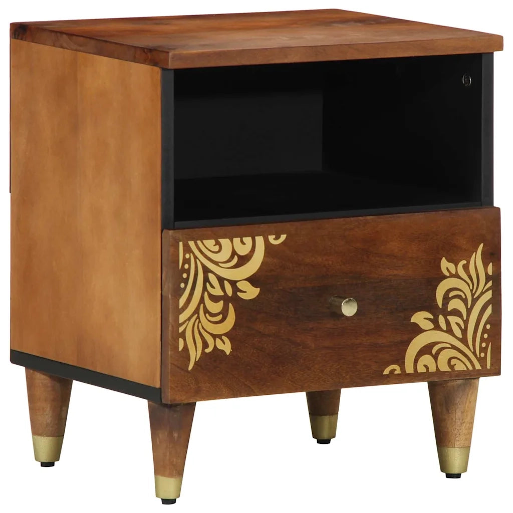 Armadio da Notte con cassetto Marrone miele 40 x 33 x 46 cm 4018742
