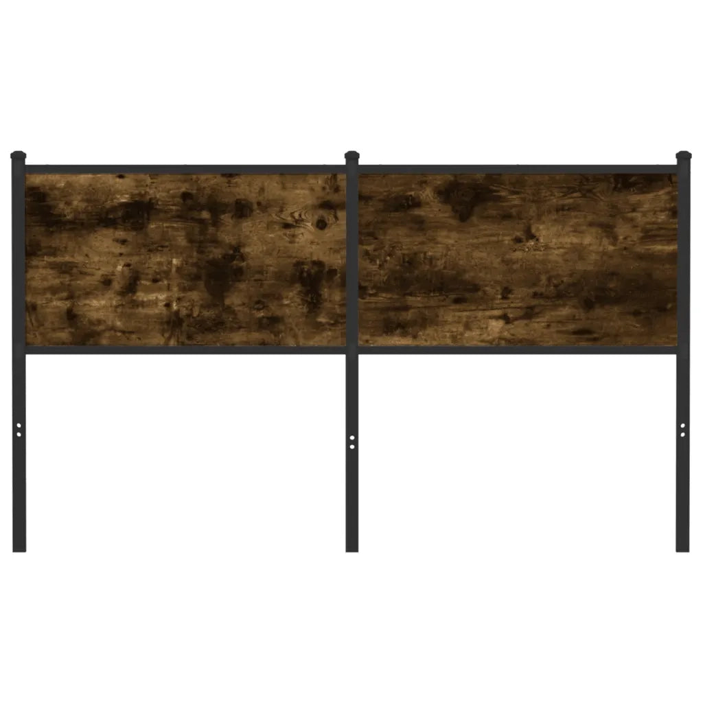 Testiera di Ricambio Rovere Fumo 150 cm in Legno Multistrato e Acciaio 4007701