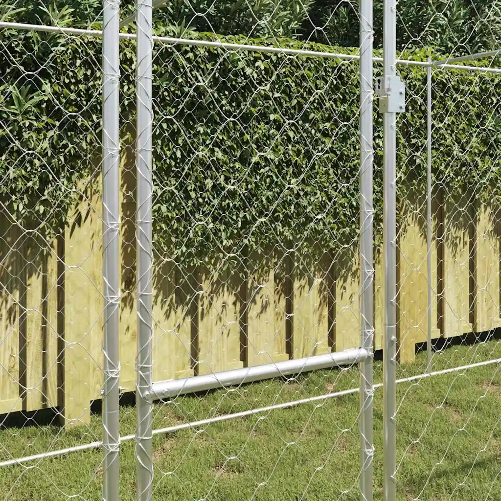 Gabbia per cani Argento 800 x 200 x 200 cm Acciaio zincato