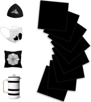 8 pezzi di carta trasferimento infusibile nera - foglio di inchiostro sublimabile per macchina a caldo - sostituto di testa per T-shirt DIY 305 x 305 cm