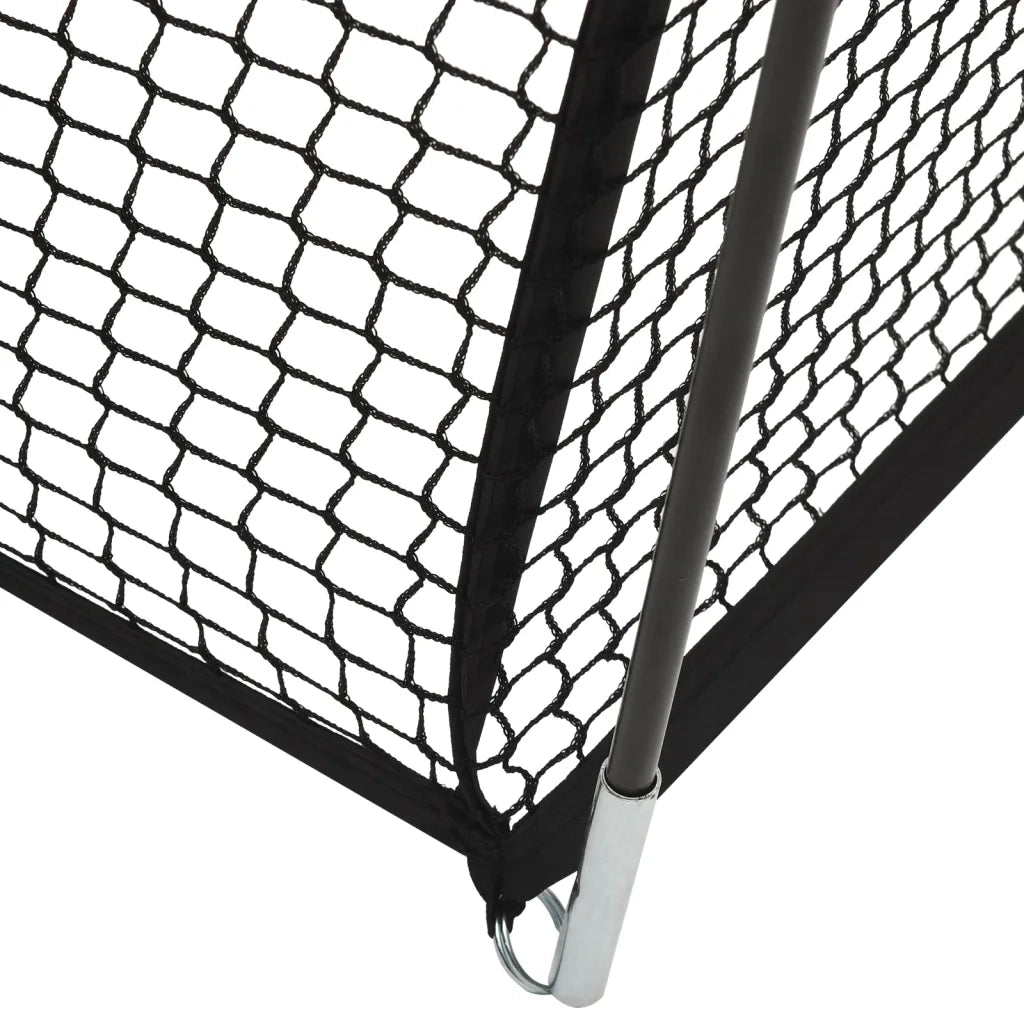 Rete Gabbia da Battuta Baseball Nera 600x400x250 cm Poliestere