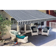 Tenda da Sole Pieghevole Manuale 300 cm Blu/Bianca 275552
