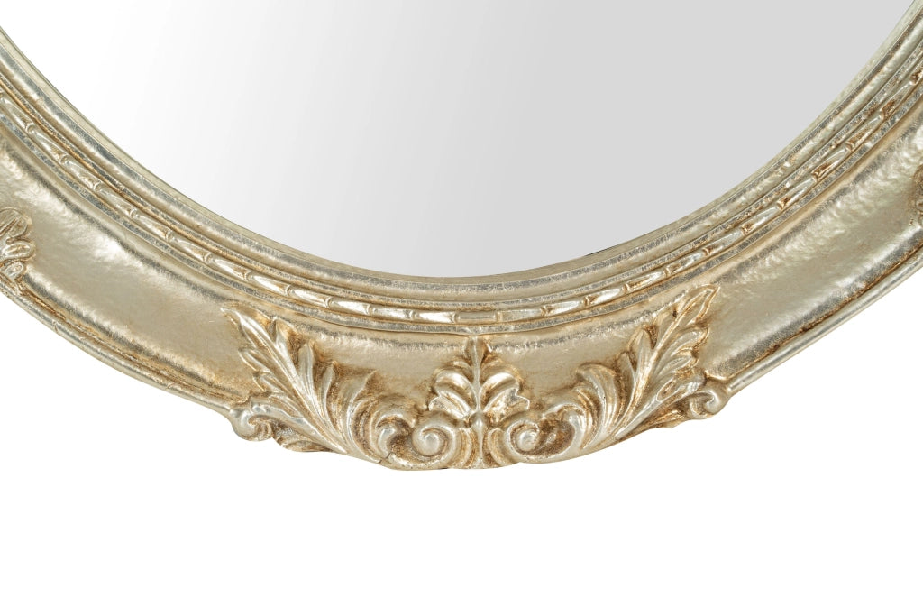 Biscottini SPECCHIERA DA PARETE IN LEGNO FINITURA FOGLIA ARGENTO ANTICO MADE IN ITALY