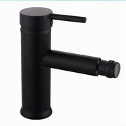 Trade Shop - Miscelatore Rubinetto Per Lavabo Bidet Bagno Acciaio Inox Nero Piletta Ray 87392 -