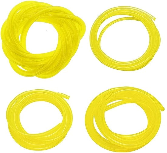 Flessi di combustibile in plastica 1,5 metri - 4 pezzi - Corrosione resistente - Flessibili - Resistenti allo strappo - Flessibili per combustibile