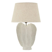 Lampada da Tavolo VKH1130, Bianco, Poliresina, 40x40x63 cm