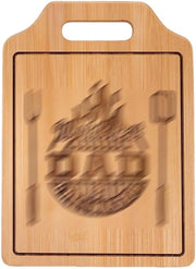 Pannello di taglio in bambù - Regalo salutare per papà - Testo inciso - Sostenibile - Ideale per compleanni - Design elegante