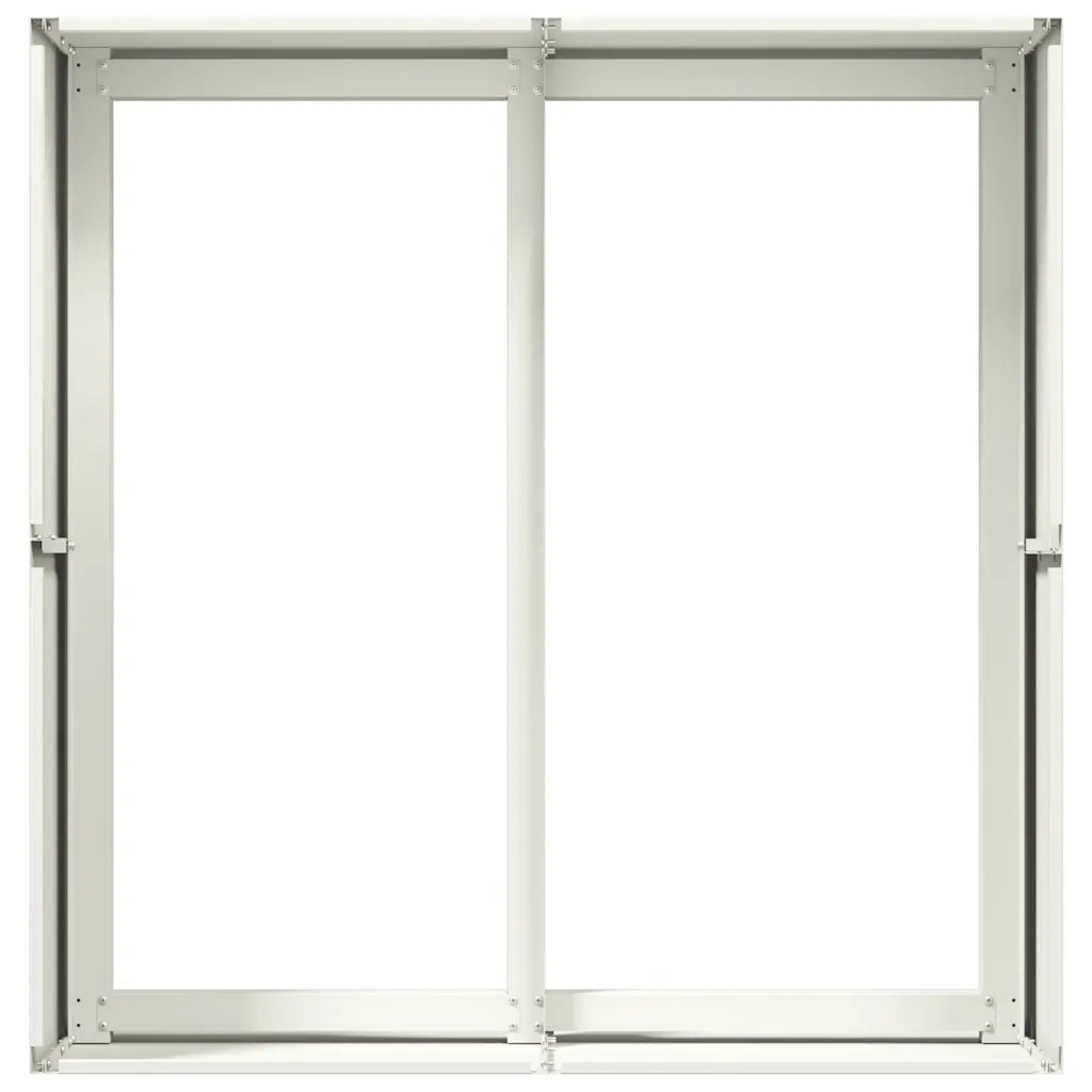 Fioriera Bianca 80x80x40 cm in Acciaio Laminato a Freddo 860739