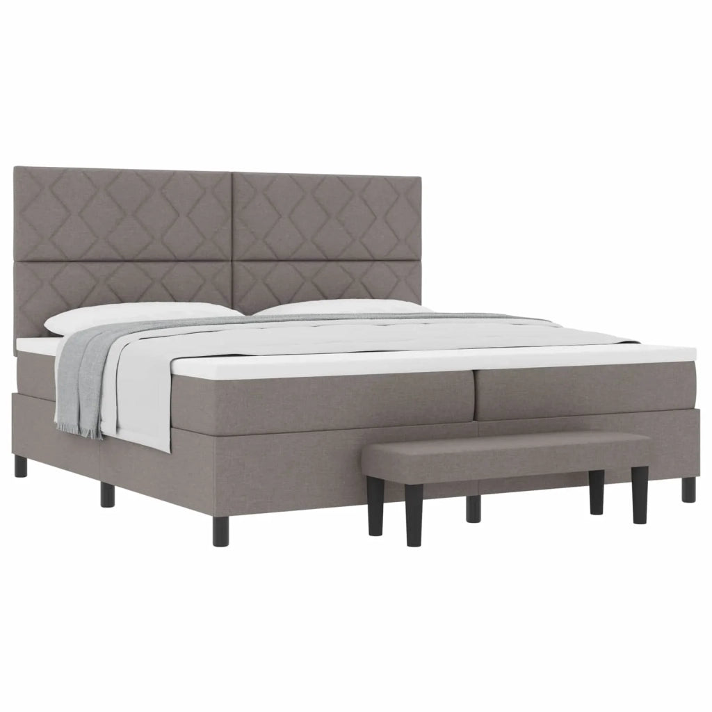 Letto a molle con materasso Talpa 200 x 200 cm Tessuto 3344174