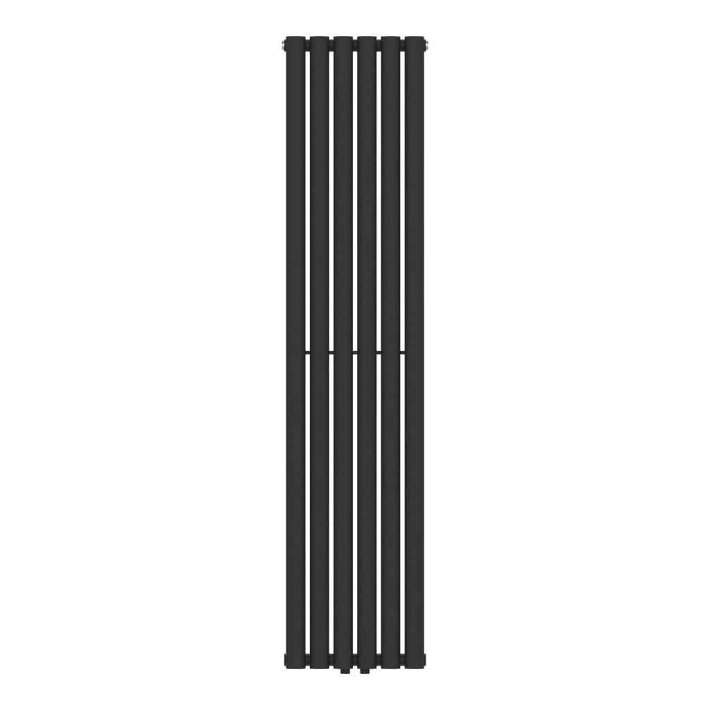 Radiatore a pannello piatto 636 watt acciaio 160 x 36 cm nero 03_0010459