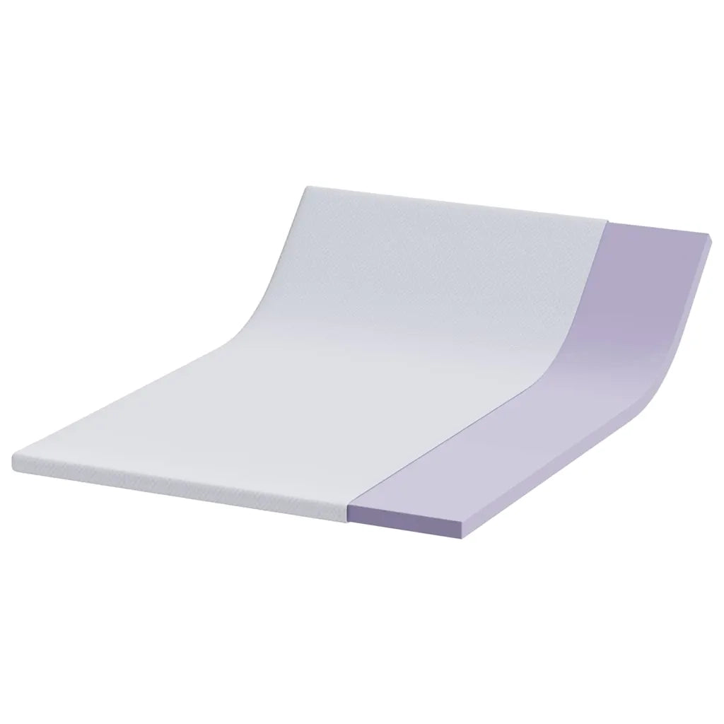 Topper per materasso Bianco 140 x 200 cm Tessuto Jacquard CFW2661449