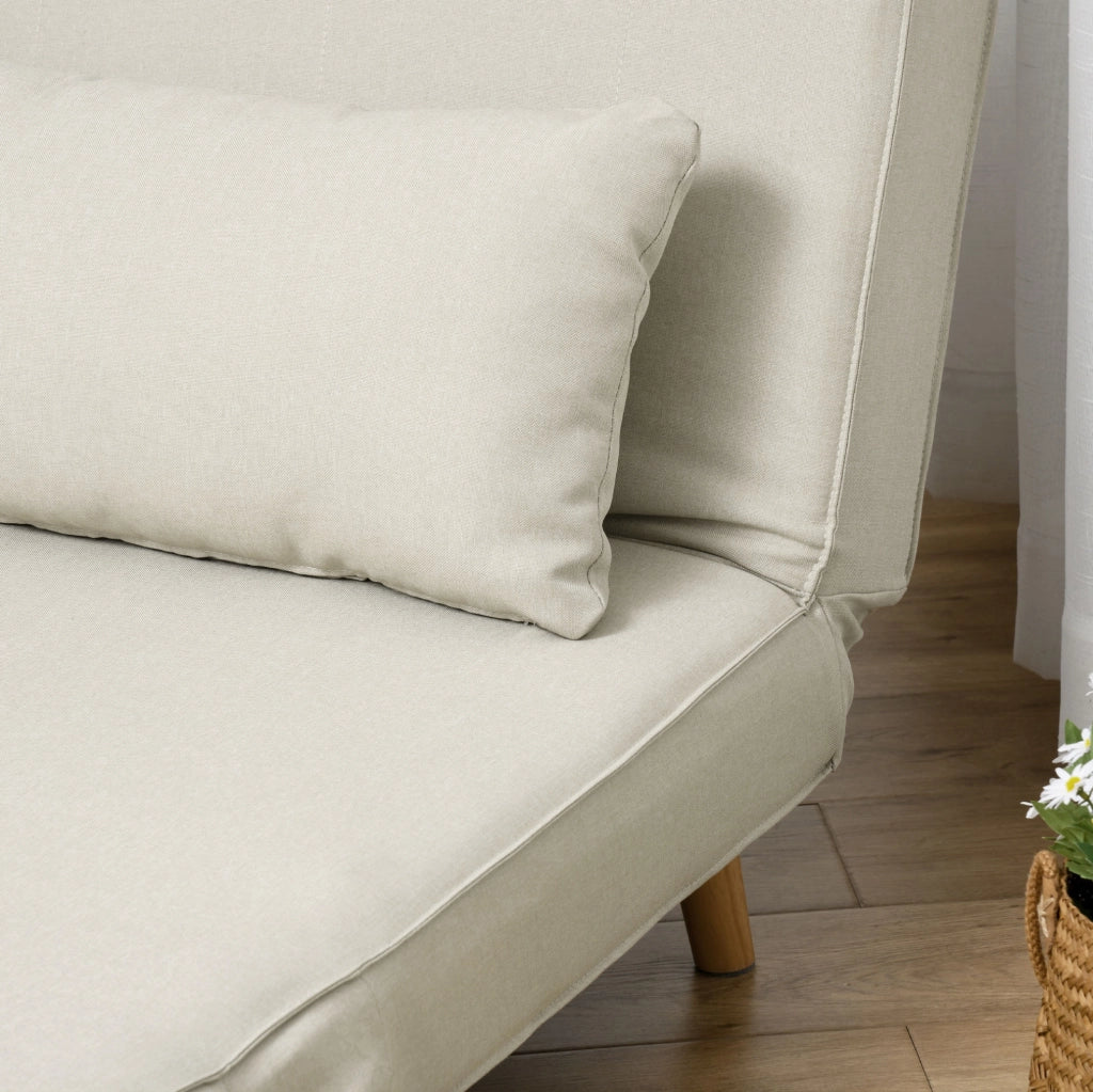 Divano letto singolo nordico con schienale regolabile